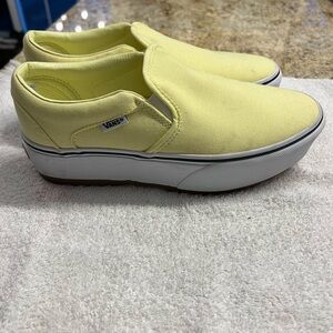 Vans Women's Bright Yellow Slip-Ons